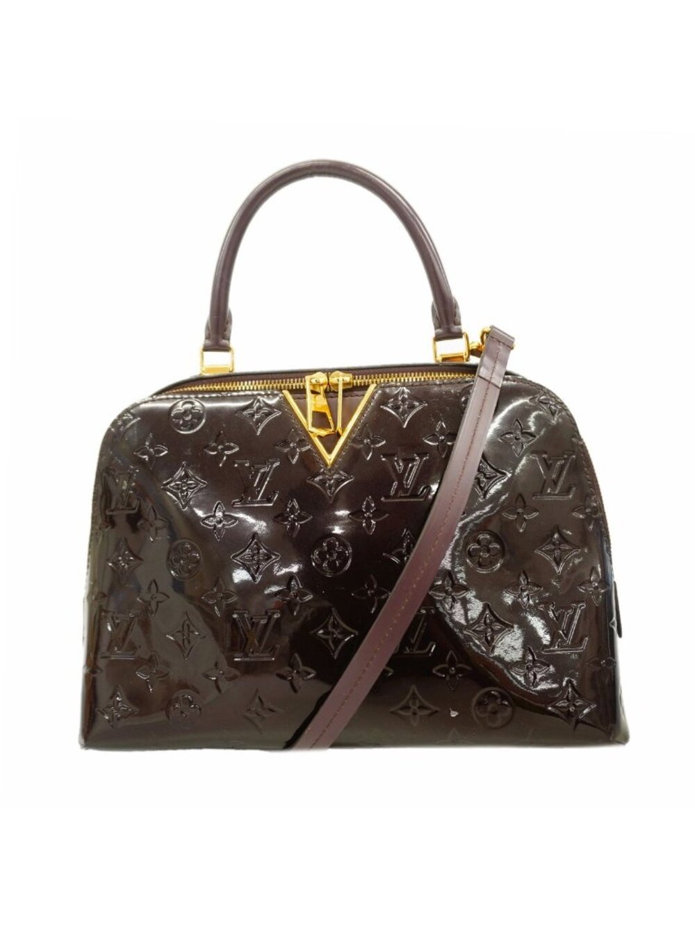 Louis Vuitton Handbag Vernis Melrose Amarante 2-Way Bag
